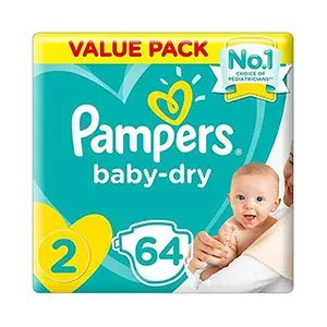 Pampers Baby Dry Newborn Diapers, Size 2, 3-8 Kg