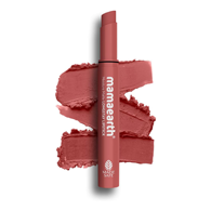 MAMAEARTH Moisture Matte Longstay Lipstick with Avocado Oil & Vitamin E for 12 Hour Long Stay-01 Carnation Nude