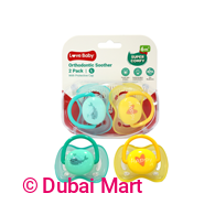 Love Baby Orthodontic Soother 6+ Months Large 2s