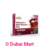 Sunshine Nutrition Vitamin C+ Beta Glucan+Zinc Lozenges Cherry 24s