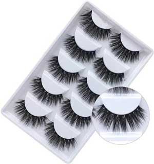 ORiTi 5 Pairs 3D Natural Fluffy Fake Lashes