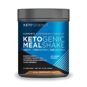 Keto-science Ketogenic Meal Shake, Natural Chocolate | 14 Servings 539 g