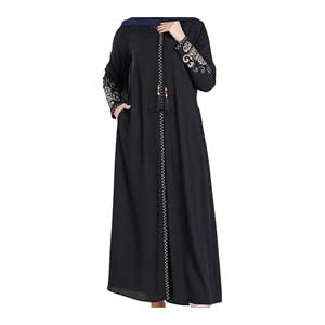 istanbulstyles womens Embroidered Sleeves Abaya
